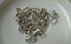 Accessories - 50 Pcs Of Antique Silver Snap On Bail Charms 3x9.5mm  A6436