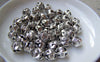Accessories - 50 Pcs Of Antique Silver Textured Flower Beads Size 7.5mm A985
