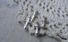 Accessories - 50 Pcs Of Antique Silver Tiny Sword Charms 27.5x33mm A7761
