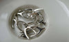 Accessories - 50 Pcs Of Antique Silver Wishbone Charms 9x15mm A6543