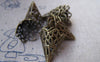 Accessories - 50 Pcs Of Antiqued Bronze Filigree Cone Bead Caps 17x20mm A2045