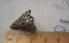 Accessories - 50 Pcs Of Antiqued Bronze Filigree Cone Bead Caps 17x20mm A2045