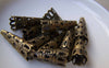 Accessories - 50 Pcs Of Antiqued Bronze Filigree Cone Bead Caps 9x23mm A2053