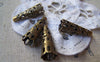 Accessories - 50 Pcs Of Antiqued Bronze Filigree Cone Bead Caps 9x23mm A2053