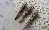 Accessories - 50 Pcs Of Antiqued Bronze Filigree Cone Long Bead Caps 8x41mm A7255
