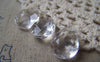 Accessories - 50 Pcs Of Clear Acrylic Faceted Drop Beads 14x18mm A4746
