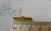 Accessories - 50 Pcs Of Gold Tone Brass Ribbon Ends Clamps Fasteners Clasps  20mm A6592