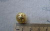 Accessories - 50 Pcs Of Gold Tone Filigree Ball Spacer Beads Size 12mm A7712
