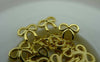 Accessories - 50 Pcs Of Gold Tone Tiny Butterfly Knot Bow Charms 8x10mm    A5903