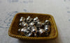 Accessories - 50 Pcs Of Platinum White Gold Tone Brass Bead Tassel Caps Cord Ends Charms 6x8.5mm A5451