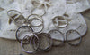 Accessories - 50 Pcs Of Platinum White Gold Tone Brass Seamless Rings 10mm A2137