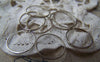 Accessories - 50 Pcs Of Platinum White Gold Tone Brass Seamless Rings  14mm 19gauge A2139
