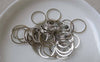 Accessories - 50 Pcs Of Platinum White Gold Tone THICK Brass Seamless Rings 14mm 18gauge A7235