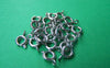 Accessories - 50 Pcs Of Silver Tone Brass Spring Ring Clasps 6mm  A3497