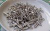 Accessories - 50 Pcs Of Silver Tone Cross Charms  11x21mm A2440