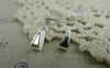 Accessories - 50 Pcs Of Silver Tone Iron Snap On Bail 4x10mm A5899