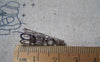 Accessories - 50 Pcs Of Silvery Gray Nickel Tone Filigree Cone Bead Caps 9x23mm A4732