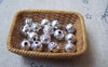 Accessories - 50 Pcs Of Tibetan Silver Antique Silver Round Eye Ball Beads 6mm A4894