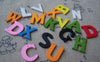 Accessories - 50 Pcs Of Wooden English Letter Alphabet Charms Assorted Color A1756