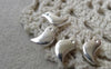Accessories - 50 Pcs Shiny Silver Tone Rondelle Bird Spacer Beads Charms 7x12mm    A6701