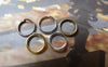 Accessories - 500 Pcs Bronze Silver Gold Platinum Gunmetal Iron Jump Rings Size 7mm 22gauge Various Color Available