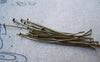Accessories - 500 Pcs Of Antique Bronze Headpins 40mm--- 20gauge A3250
