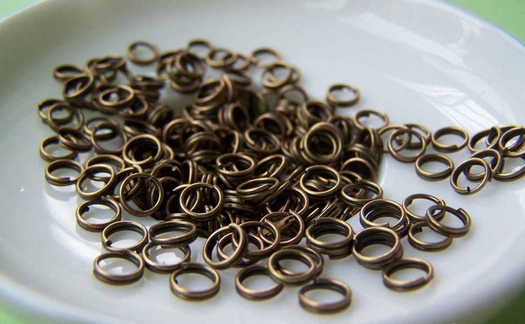 Accessories - 500 Pcs Of Antique Bronze Iron Split Rings 5mm A2391