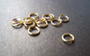 Accessories - 500 Pcs Of Gold Plated Brass Jump Rings 6mm 19gauge A2841
