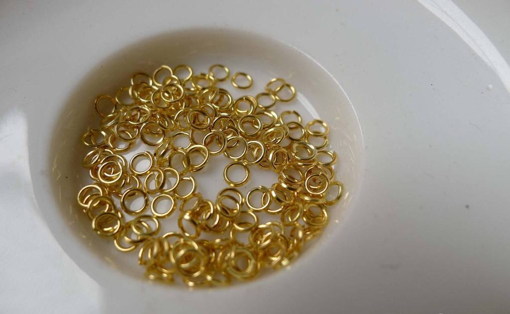 Accessories - 500 Pcs Of Gold Tone Jump Rings Size 3mm 25gauge A6761