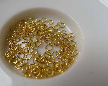 Accessories - 500 Pcs Of Gold Tone Jump Rings Size 3mm 25gauge A6761
