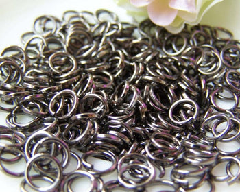 Accessories - 500 Pcs Of Gunmetal Black Jump Rings 6mm 22 Gauge A3316