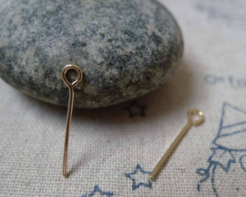 Accessories - 500 Pcs Of KC Gold Rose Gold Eye Pin Eyepins 18mm  A5930