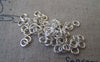 Accessories - 500 Pcs Of Silver Tone Iron Jump Rings  4mm 22gauge A2342