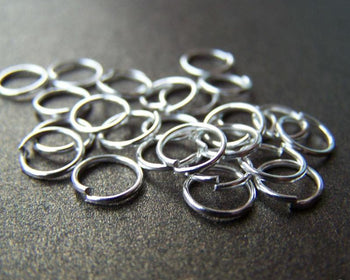 Accessories - 500 Pcs Of Silver Tone Iron Jump Rings 7mm 22 Gauge A3258