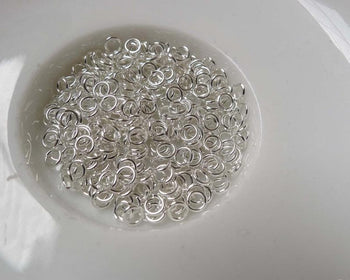 Accessories - 500 Pcs Of Silver Tone Jump Rings Size 3mm 25gauge A6758