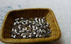 Accessories - 500 Pcs Of Silvery Gray Nickel Tone Brass Crimp Tubes 2mm A5674
