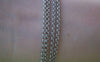 Accessories - 6.6 Ft (2m) Silvery Gray Brass Round Rollo Chain Soldered Links  2mm  A2868