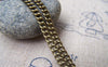 Accessories - 6.6ft (2m) Of Antique Bronze Brass Thick Curb Chain Link Size 3.5mm A2033