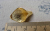 Accessories - 6 Pcs Anti Tarnish 16K Gold Tone Brass Calla Lily Flower Bead Caps 15x26mm A7129
