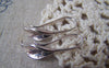 Accessories - 6 Pcs Antique Silver Brass Calla Lily Flower Hook Earwire Charms 11x25mm  A3584