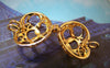 Accessories - 6 Pcs Non Tarnish 16K Gold Color Heart Wish Box Retro Olympic Rings Pendants  16x19mm A2265