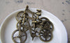 Accessories - 6 Pcs Of Antique Bronze Bike Bicycle Pendants Charms 30x52mm A926