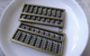 Accessories - 6 Pcs Of Antique Bronze Chinese Abacus Pendants Charms 23x49mm A7778