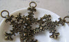 Accessories - 6 Pcs Of Antique Bronze Cross Pendants Charms 40x61mm A4255