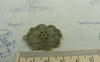 Accessories - 6 Pcs Of Antique Bronze Lotus Leaf Pendants Charms 25x33mm A5991