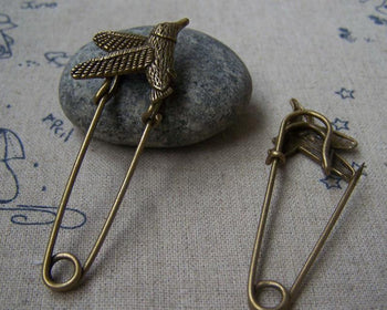 10 pcs Shiny Gold Kilt Pin Safety Pins Broochs One/Two/Three/Four/Five –  VeryCharms