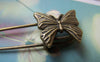Accessories - 6 Pcs Of Antique Bronze Lovely Butterfly Safety Pins Broochs 11x50mm A4874