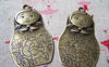 Accessories - 6 Pcs Of Antique Bronze Matryoshka Russian Doll Pendants 39x66mm A689