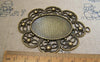 Accessories - 6 Pcs Of Antique Bronze Oval Cameo Cabochon Base Settings Match 31x41mm A2173