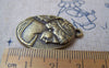 Accessories - 6 Pcs Of Antique Bronze Victorian Lady Oval Pendant Charms 20x28mm A690